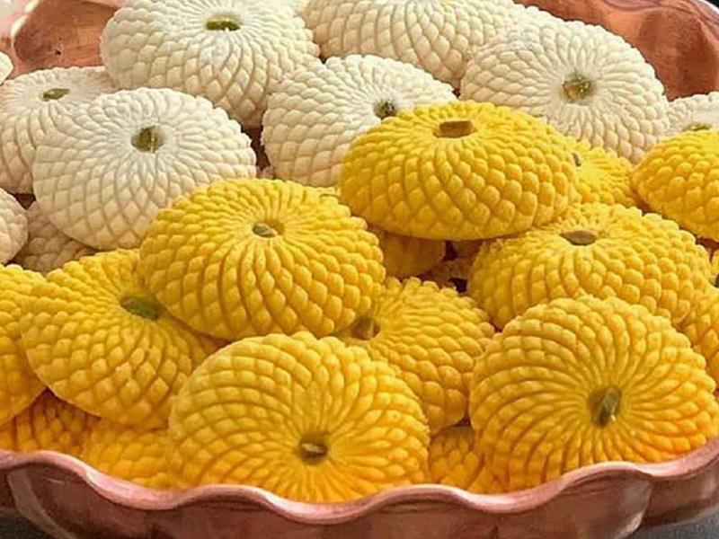 قیمت شیرینی و نان برنجی خانگی و قنادی ۱۴۰۴|شیرینی برنجی کرمانشاهی، شکلاتی و نارگیلی