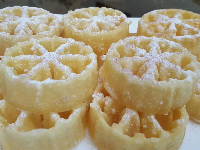 شیرینی نون پنجره‌ای | طرز تهیه با پیمانه، قیمت ۱۴۰۴، خرید و قالب تکی